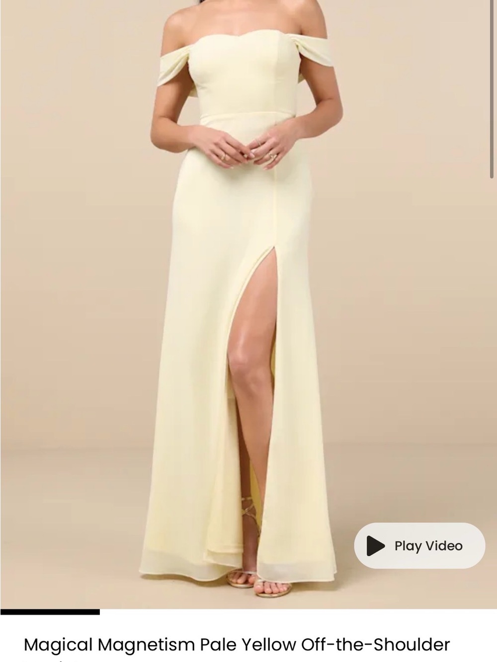 Lulu's Pale Yellow Maxi Dress with Sweetheart Bodice
